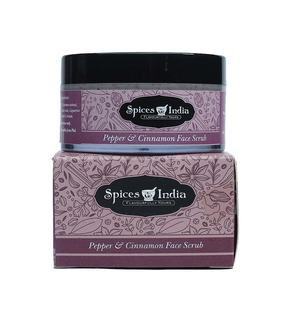 Spices India Pepper and cinnamon face scrub
