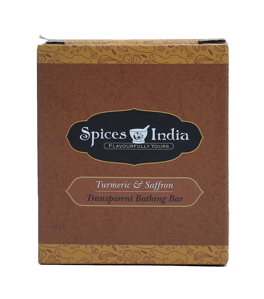 Spices India Turmeric and Saffron Transparent Bathing Bar